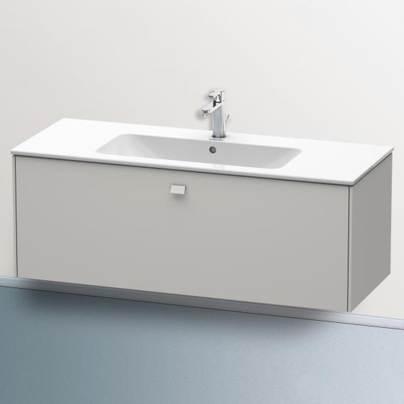 Duravit Brioso vanity unit with 1 pull-out compartment matt concrete grey, handle matt concrete grey