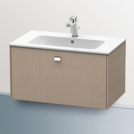 Duravit Brioso vanity unit with 1 pull-out compartment linen, handle chrome