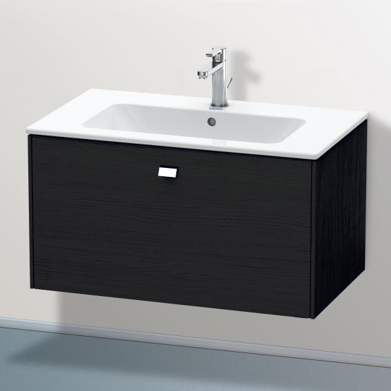 Duravit Brioso vanity unit with 1 pull-out compartment black oak, handle chrome