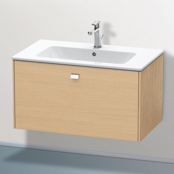 Duravit Brioso vanity unit with 1 pull-out compartment natural oak, handle chrome