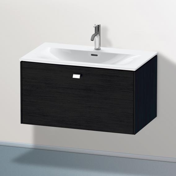 Duravit Brioso vanity unit with 1 pull-out compartment black oak, handle chrome