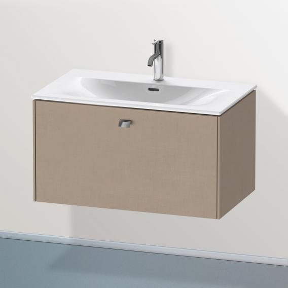 Duravit Brioso vanity unit with 1 pull-out compartment linen, handle chrome