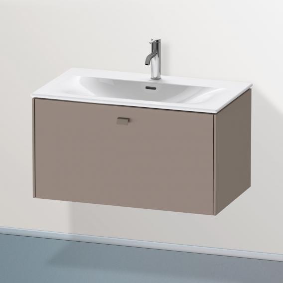 Duravit Brioso vanity unit with 1 pull-out compartment matt basalt, handle matt basalt