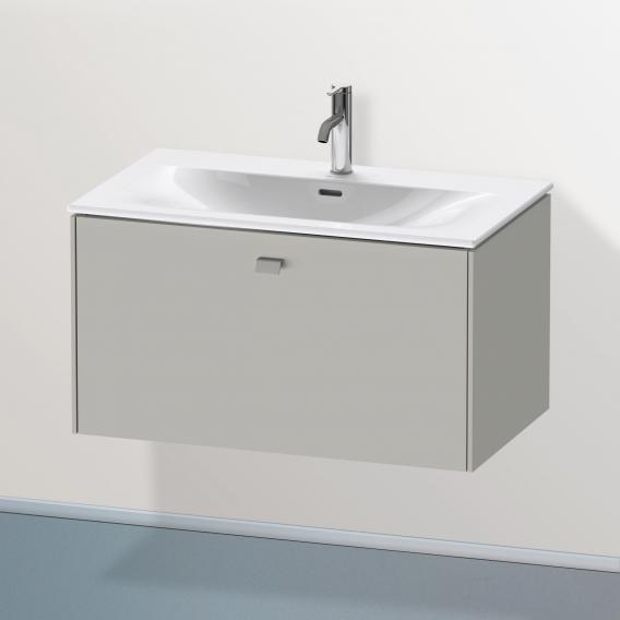 Duravit Brioso vanity unit with 1 pull-out compartment matt concrete grey, handle matt concrete grey