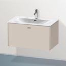 Duravit Brioso vanity unit with 1 pull-out compartment matt taupe, handle matt taupe