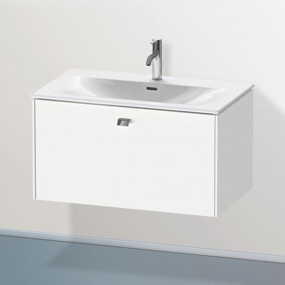 Duravit Brioso vanity unit with 1 pull-out compartment matt white, handle chrome