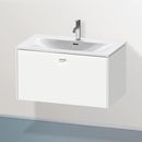 Duravit Brioso vanity unit with 1 pull-out compartment matt white, handle matt white