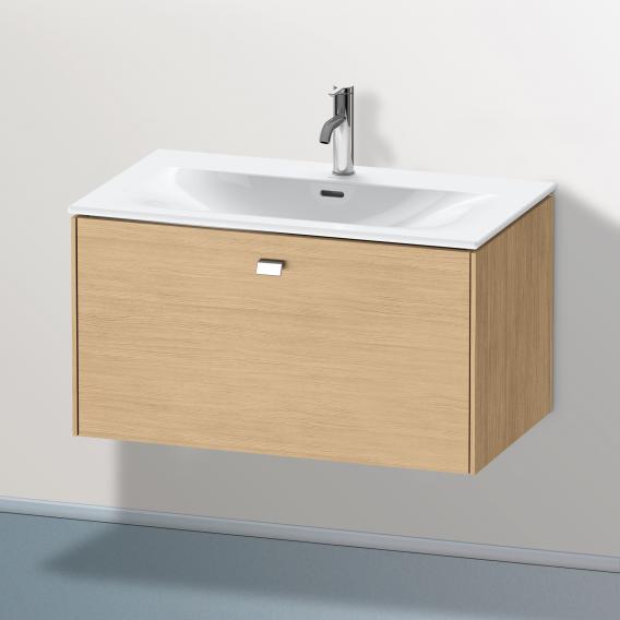 Duravit Brioso vanity unit with 1 pull-out compartment natural oak, handle chrome