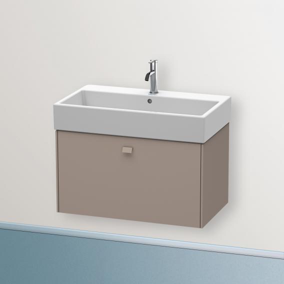 Duravit Brioso vanity unit with 1 pull-out compartment matt basalt, handle matt basalt