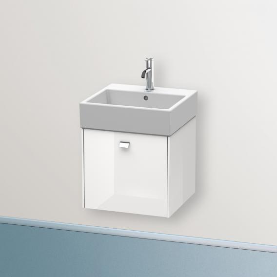 Duravit Brioso vanity unit with 1 pull-out compartment weiß hochglanz, Griff chrom