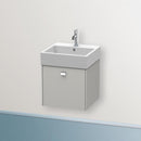 Duravit Brioso vanity unit with 1 pull-out compartment betongrau matt, Griff chrom