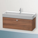 Duravit Brioso vanity unit with 1 pull-out compartment natural walnut, handle chrome
