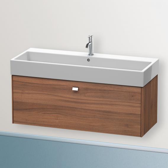 Duravit Brioso vanity unit with 1 pull-out compartment natural walnut, handle chrome