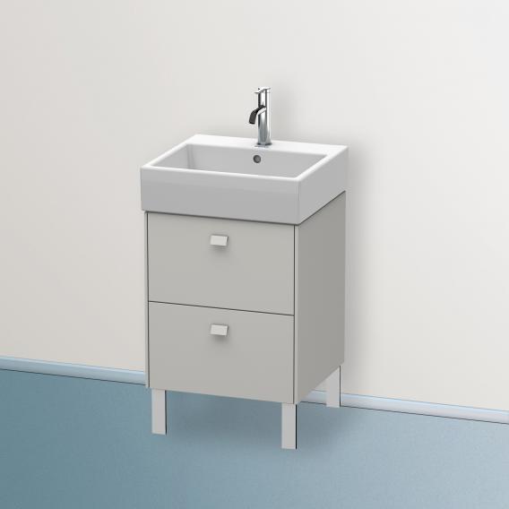 Duravit Brioso vanity unit with 2 pull-out compartments betongrau matt, Griff betongrau matt