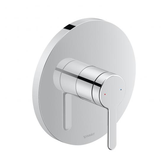 Duravit C.1 concealed, single-lever shower mixer with round escutcheon