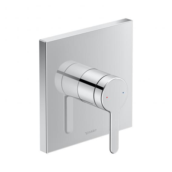 Duravit C.1 concealed, single-lever shower mixer with square escutcheon