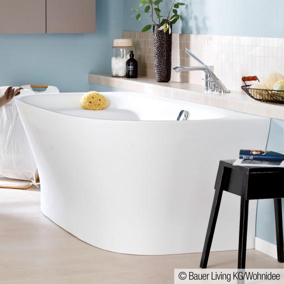 Duravit Cape Cod back-to-wall whirlbath with panelling