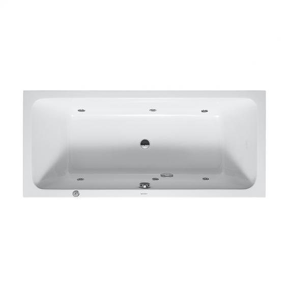 Duravit D-Code rectangular whirlbath with jet system, built-in