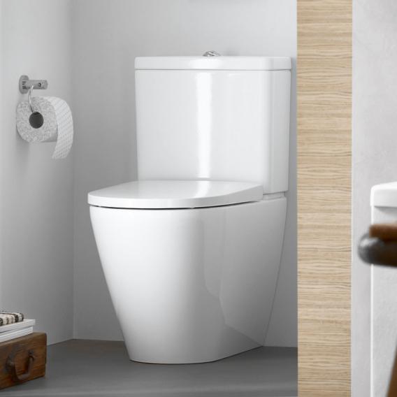 Duravit D-Neo close-coupled, floorstanding, washdown toilet, rimless