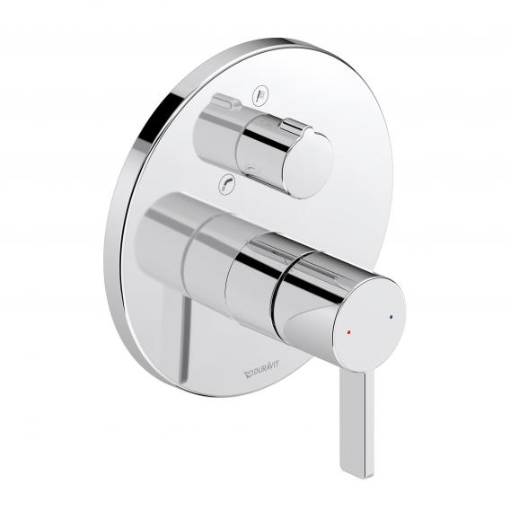 Duravit D-Neo concealed single lever bath mixer, with diverter valve