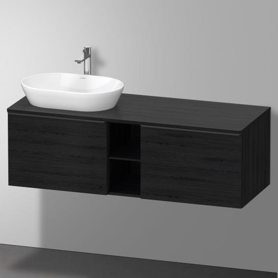 Duravit D-Neo countertop with vanity unit with 2 pull-out compartments and 1 cut-out