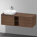 Duravit D-Neo countertop with vanity unit with 2 pull-out compartments and 1 cut-out