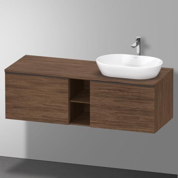 Duravit D-Neo countertop with vanity unit with 2 pull-out compartments and 1 cut-out