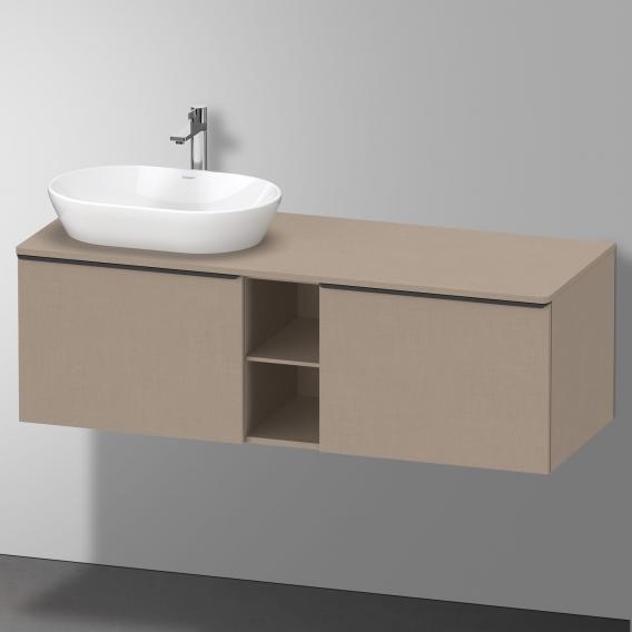 Duravit D-Neo countertop with vanity unit with 2 pull-out compartments and 1 cut-out