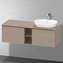 Duravit D-Neo countertop with vanity unit with 2 pull-out compartments and 1 cut-out