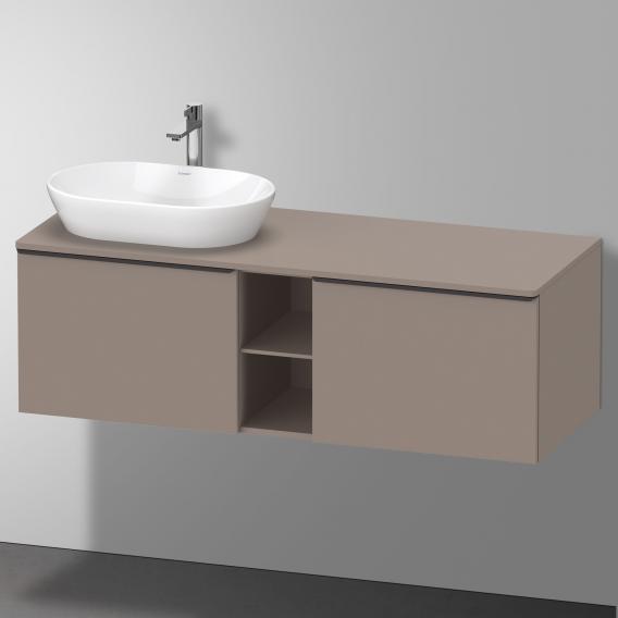 Duravit D-Neo countertop with vanity unit with 2 pull-out compartments and 1 cut-out