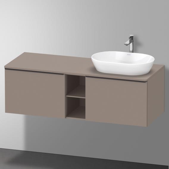 Duravit D-Neo countertop with vanity unit with 2 pull-out compartments and 1 cut-out