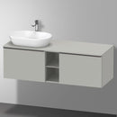Duravit D-Neo countertop with vanity unit with 2 pull-out compartments and 1 cut-out
