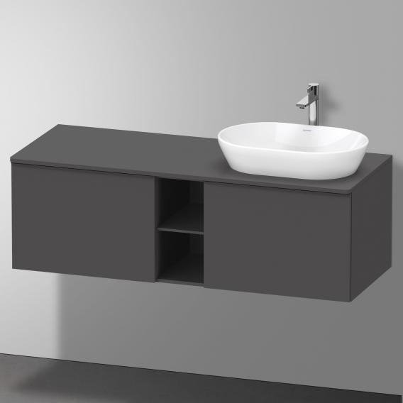 Duravit D-Neo countertop with vanity unit with 2 pull-out compartments and 1 cut-out