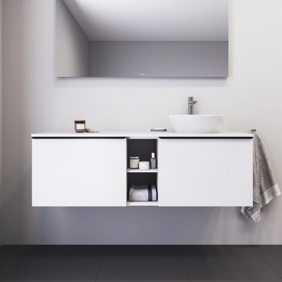 Duravit D-Neo countertop with vanity unit with 2 pull-out compartments and 1 cut-out