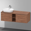Duravit D-Neo countertop with vanity unit with 2 pull-out compartments and 1 cut-out
