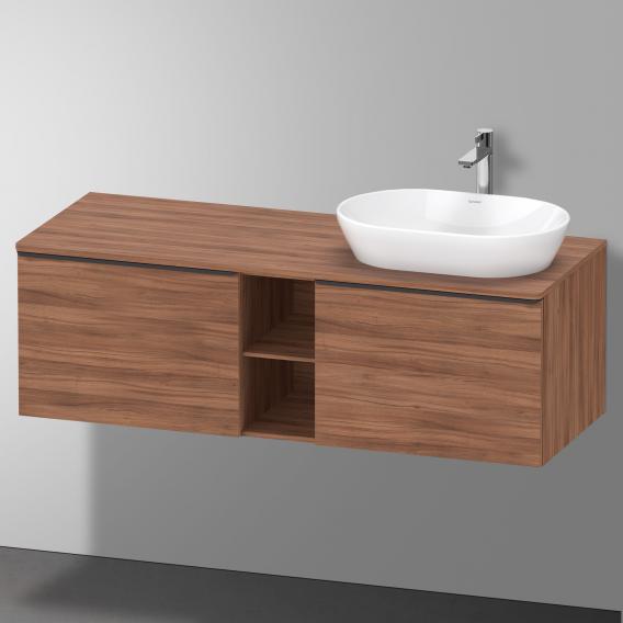 Duravit D-Neo countertop with vanity unit with 2 pull-out compartments and 1 cut-out