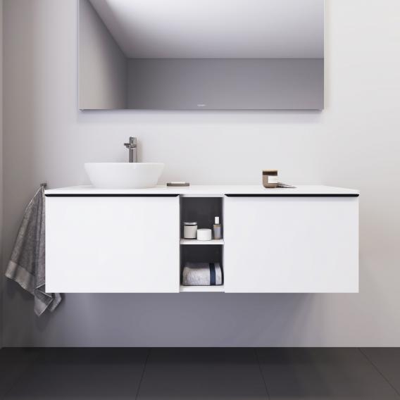 Duravit D-Neo countertop with vanity unit with 2 pull-out compartments and 1 cut-out