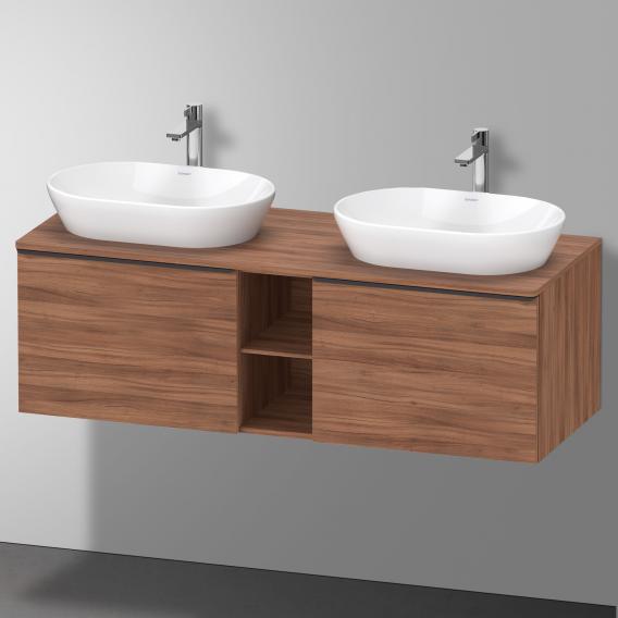 Duravit D-Neo countertop with vanity unit with 2 pull-out compartments and 2 cut-outs