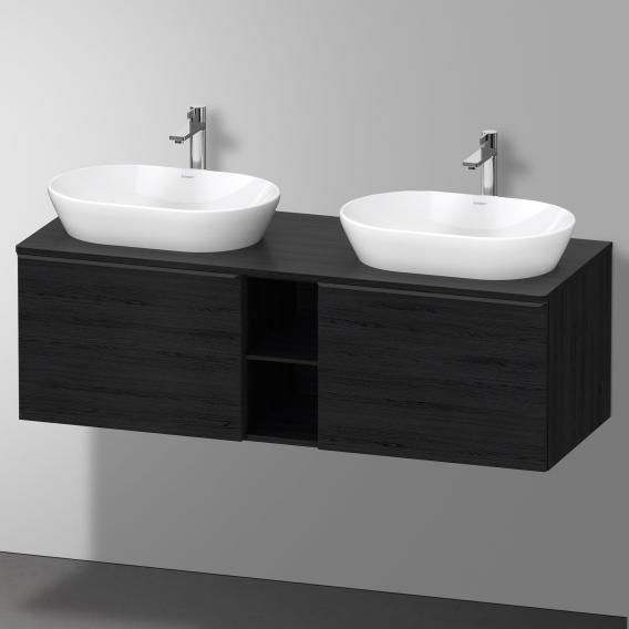 Duravit D-Neo countertop with vanity unit with 2 pull-out compartments and 2 cut-outs