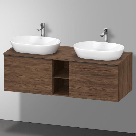 Duravit D-Neo countertop with vanity unit with 2 pull-out compartments and 2 cut-outs