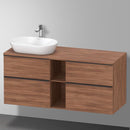 Duravit D-Neo countertop with vanity unit with 4 pull-out compartments and 1 cut-out