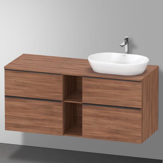 Duravit D-Neo countertop with vanity unit with 4 pull-out compartments and 1 cut-out