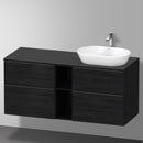 Duravit D-Neo countertop with vanity unit with 4 pull-out compartments and 1 cut-out