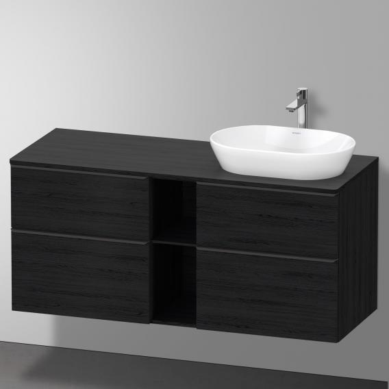 Duravit D-Neo countertop with vanity unit with 4 pull-out compartments and 1 cut-out