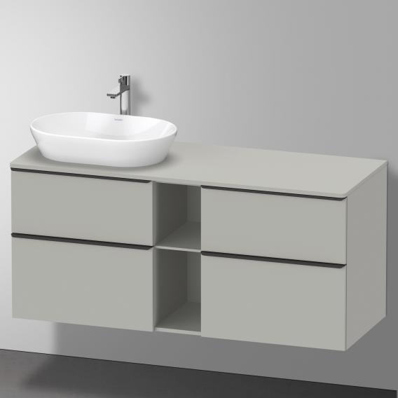 Duravit D-Neo countertop with vanity unit with 4 pull-out compartments and 1 cut-out