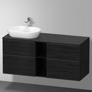 Duravit D-Neo countertop with vanity unit with 4 pull-out compartments and 1 cut-out