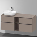Duravit D-Neo countertop with vanity unit with 4 pull-out compartments and 1 cut-out
