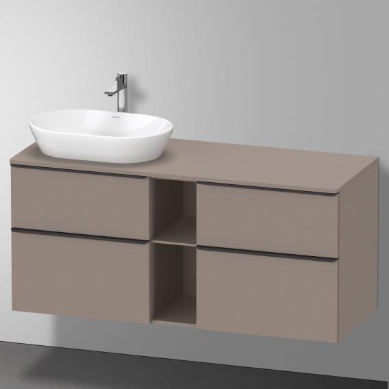 Duravit D-Neo countertop with vanity unit with 4 pull-out compartments and 1 cut-out