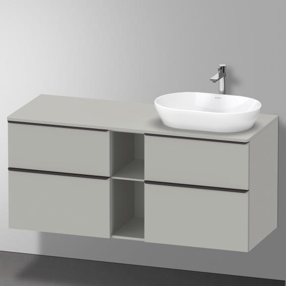 Duravit D-Neo countertop with vanity unit with 4 pull-out compartments and 1 cut-out