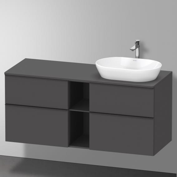 Duravit D-Neo countertop with vanity unit with 4 pull-out compartments and 1 cut-out